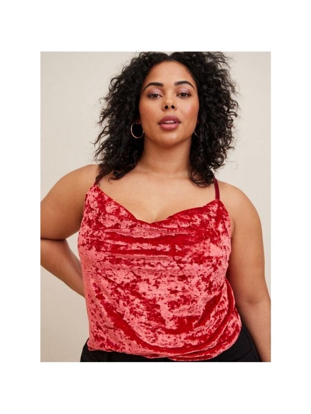 Torrid Velvet Cowl Cami Size 1X